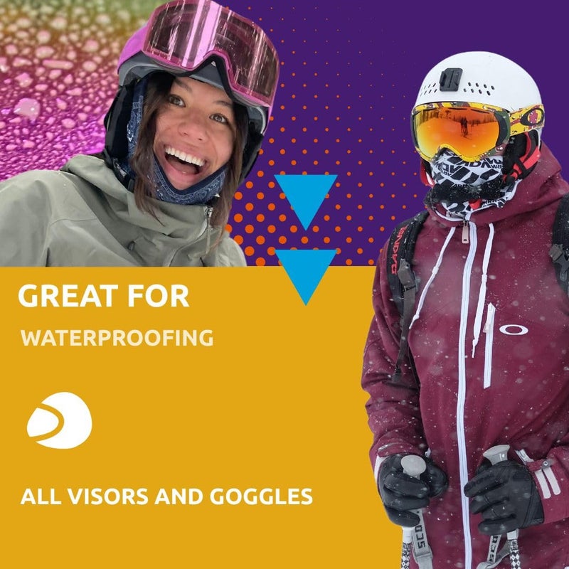 Nikwax Visor Proof Spray-On Waterproofing  Adds Water Repellency and Enhances Clear Vision on Motorcycle Visors and Ski Goggles - Image 2